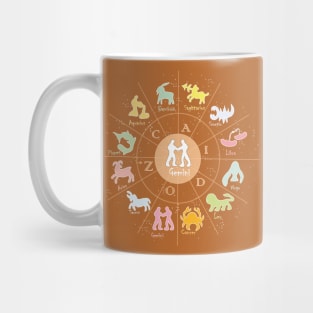 Gemini, 2, Zodiac, Astrology, Horoscope, Stars, Sun-and-moon. Birthday, Valentines-day, Holidays, Mug